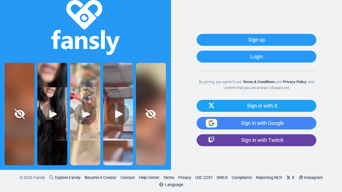 Fansly · Previzualizare