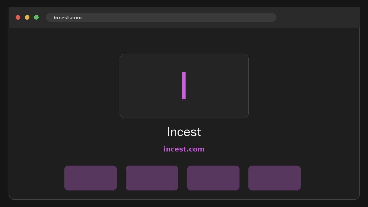 Incest · Previzualizare