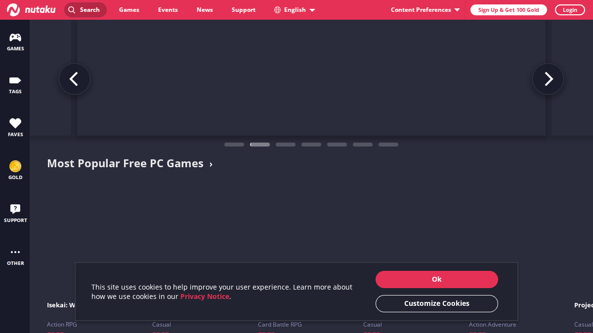 Nutaku · Previzualizare